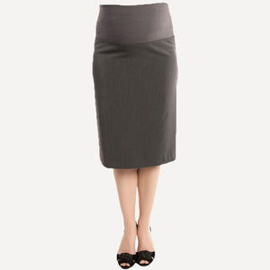 Pencil Skirt - Front View - Grey