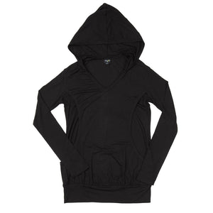 Long Sleeve Hoodie - Black