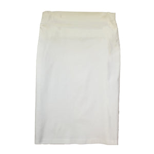 Ran Bengaline Pencil Skirt - White