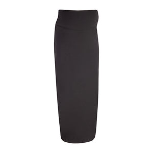 Long Straight Slinky Skirt