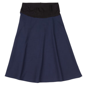 Ponti A-Line Skirt - Navy